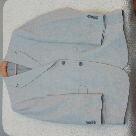 Jos. A. Bank Pale Gray Linen/Wool Summer Sport Jacket 42R